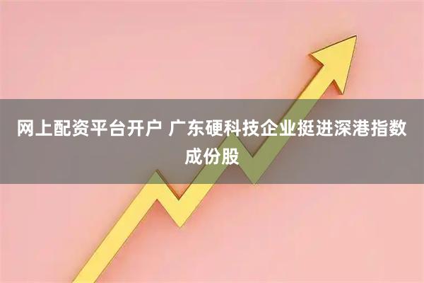 网上配资平台开户 广东硬科技企业挺进深港指数成份股